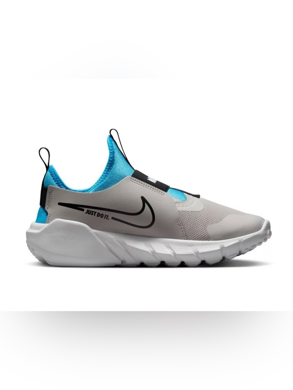 Nike Flex Runner 2 Light Iron Ore Blue Lightning Slip On Sneakers Shoes-Kids 13C